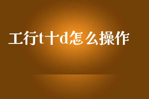 工行t十d怎么操作_https://m.letulww.com_股指期货交易时间_第1张