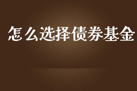 怎么选择债券基金_https://m.letulww.com_期货交易软件_第1张