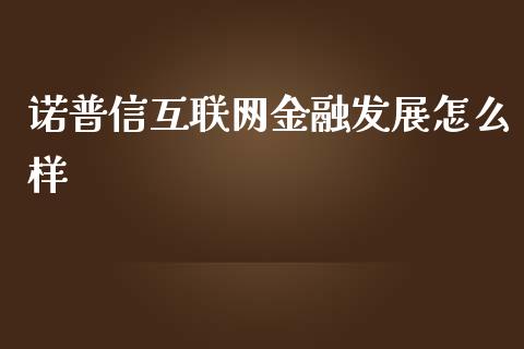 诺普信互联网金融发展怎么样_https://m.letulww.com_期货交易策略_第1张