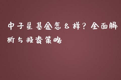 中子星基金怎么样？全面解析与投资策略_https://m.letulww.com_期货交易软件_第1张