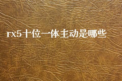 rx5十位一体主动是哪些_https://m.letulww.com_期货交易策略_第1张