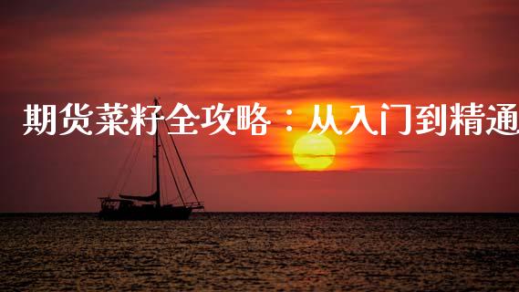 期货菜籽全攻略：从入门到精通_https://m.letulww.com_期货交易软件_第1张