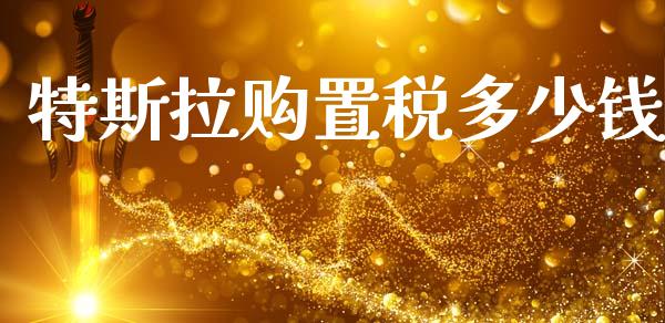 特斯拉购置税多少钱_https://m.letulww.com_期货开户保证金_第1张