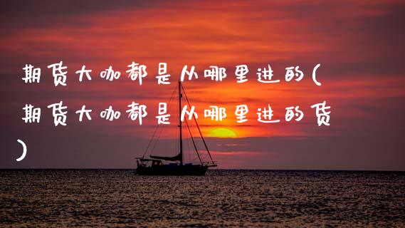 期货大咖都是从哪里进的(期货大咖都是从哪里进的货)_https://m.letulww.com_期货开户保证金_第1张