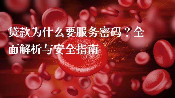 贷款为什么要服务密码？全面解析与安全指南_https://m.letulww.com_期货交易软件_第1张