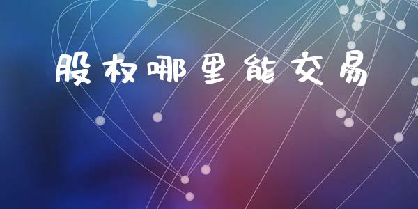 股权哪里能交易_https://m.letulww.com_期货开户保证金_第1张