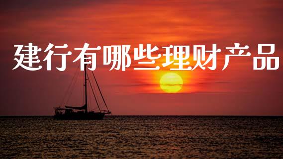 建行有哪些理财产品_https://m.letulww.com_股指期货交易时间_第1张