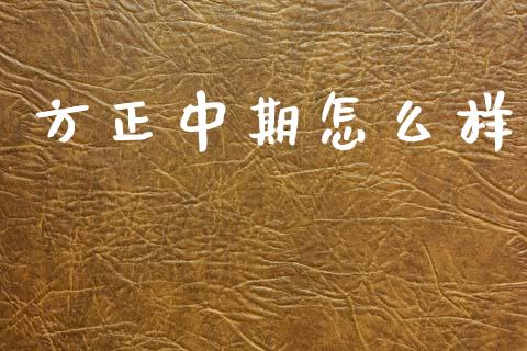 方正中期怎么样_https://m.letulww.com_期货交易软件_第1张