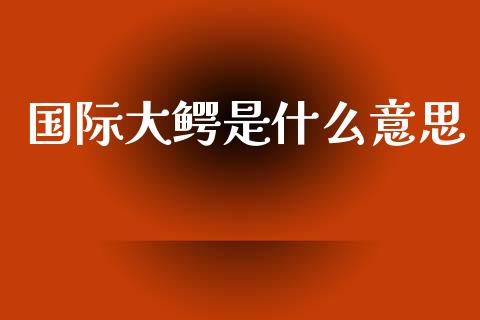 国际大鳄是什么意思_https://m.letulww.com_期货交易软件_第1张