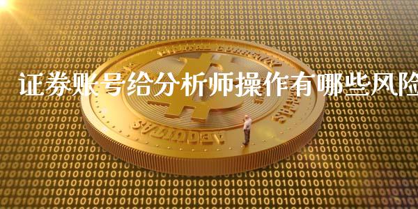 证券账号给分析师操作有哪些风险_https://m.letulww.com_期货交易软件_第1张