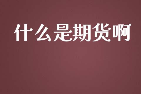 什么是期货啊_https://m.letulww.com_股指期货交易时间_第1张