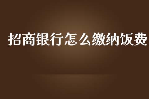 招商银行怎么缴纳饭费_https://m.letulww.com_期货开户保证金_第1张