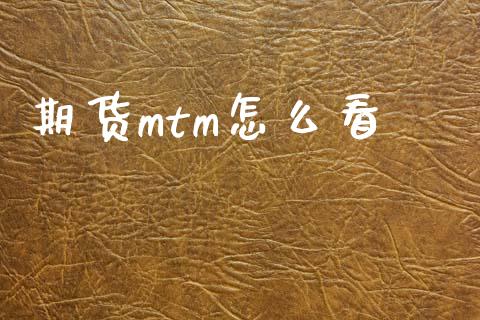 期货mtm怎么看_https://m.letulww.com_期货交易软件_第1张