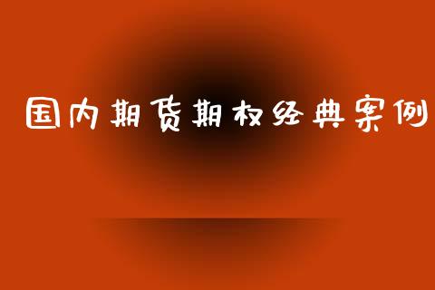 国内期货期权经典案例_https://m.letulww.com_股指期货交易时间_第1张