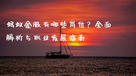 蚂蚁金服有哪些岗位？全面解析与职业发展指南_https://m.letulww.com_期货交易软件_第1张