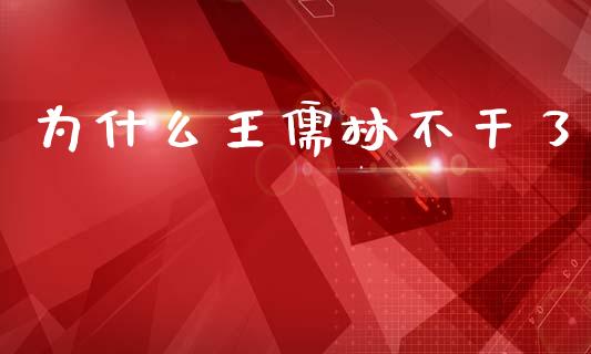 为什么王儒林不干了_https://m.letulww.com_期货开户保证金_第1张