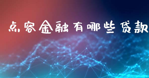 点容金融有哪些贷款_https://m.letulww.com_期货交易软件_第1张