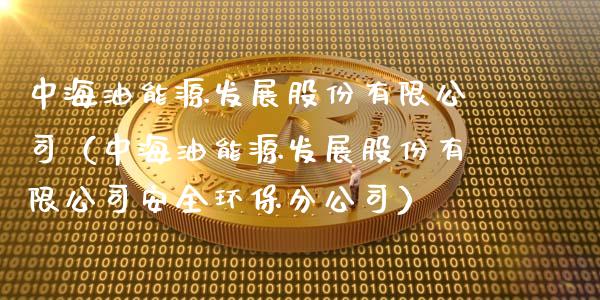 中海油能源发展股份有限公司（中海油能源发展股份有限公司安全环保分公司）_https://m.letulww.com_期货交易策略_第1张