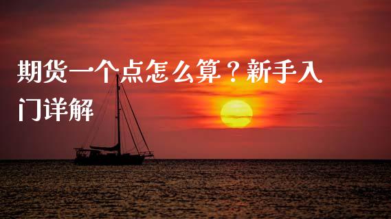 期货一个点怎么算？新手入门详解_https://m.letulww.com_期货开户保证金_第1张