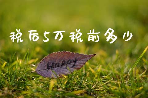 税后5万税前多少_https://m.letulww.com_股指期货交易时间_第1张