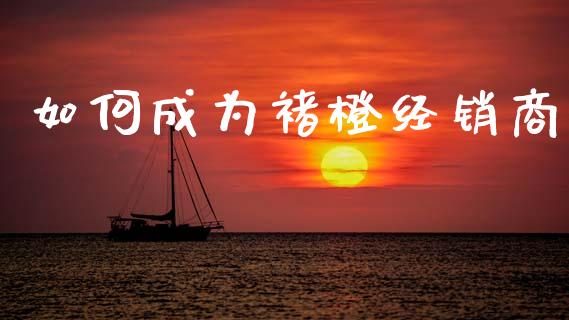 如何成为褚橙经销商_https://m.letulww.com_期货交易策略_第1张