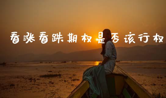 看涨看跌期权是否该行权_https://m.letulww.com_期货交易策略_第1张