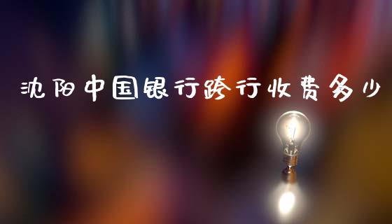 沈阳中国银行跨行收费多少_https://m.letulww.com_期货交易策略_第1张
