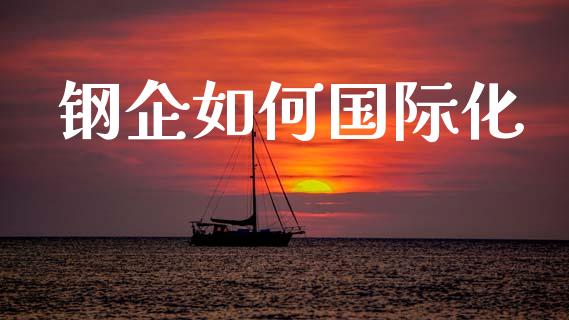 钢企如何国际化_https://m.letulww.com_期货交易策略_第1张