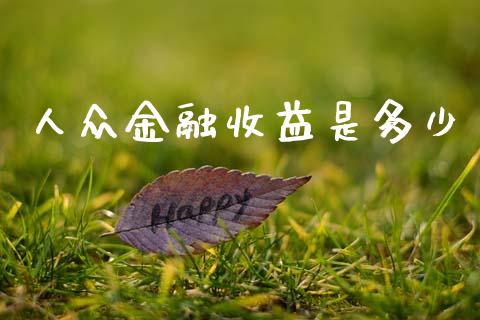人众金融收益是多少_https://m.letulww.com_股指期货交易时间_第1张
