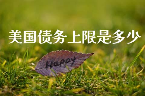 美国债务上限是多少_https://m.letulww.com_期货交易软件_第1张