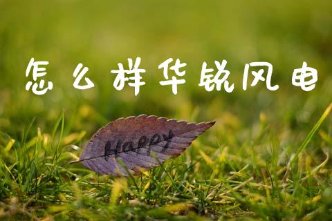 怎么样华锐风电_https://m.letulww.com_期货交易策略_第1张