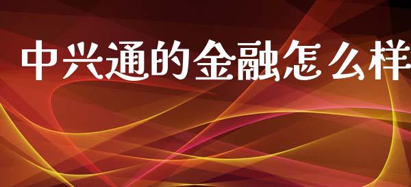 中兴通的金融怎么样_https://m.letulww.com_期货交易策略_第1张