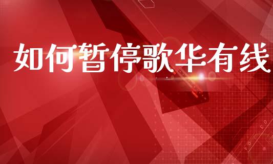 如何暂停歌华有线_https://m.letulww.com_期货开户保证金_第1张