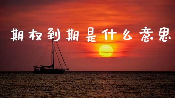 期权到期是什么意思_https://m.letulww.com_期货开户保证金_第1张