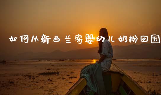 如何从新西兰寄婴幼儿奶粉回国_https://m.letulww.com_股指期货交易时间_第1张