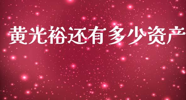 黄光裕还有多少资产_https://m.letulww.com_期货交易策略_第1张