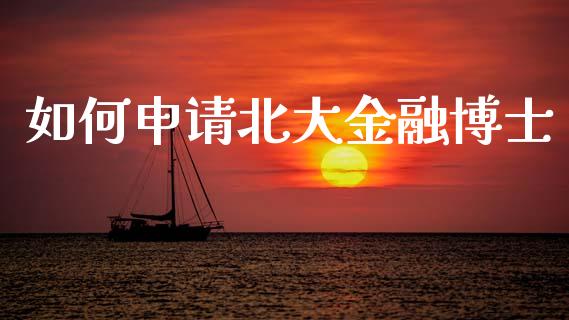 如何申请北大金融博士_https://m.letulww.com_期货交易策略_第1张