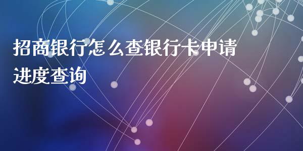 招商银行怎么查银行卡申请进度查询_https://m.letulww.com_期货开户保证金_第1张
