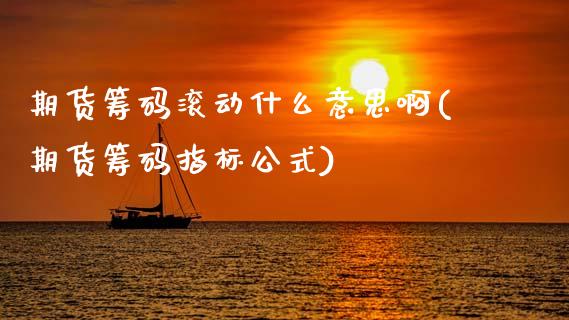 期货筹码滚动什么意思啊(期货筹码指标公式)_https://m.letulww.com_期货交易策略_第1张