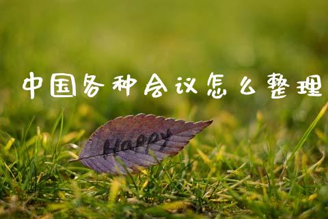 中国各种会议怎么整理_https://m.letulww.com_期货交易策略_第1张