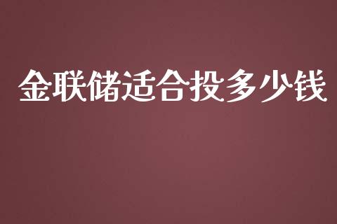 金联储适合投多少钱_https://m.letulww.com_期货交易策略_第1张