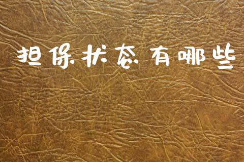 担保状态有哪些_https://m.letulww.com_股指期货交易时间_第1张