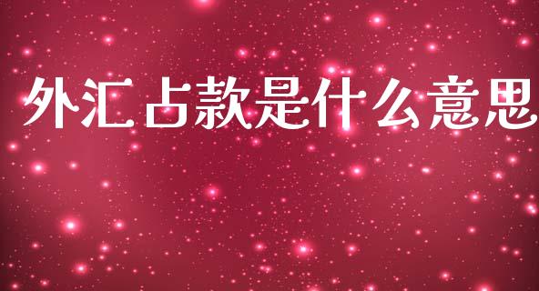外汇占款是什么意思_https://m.letulww.com_期货交易软件_第1张