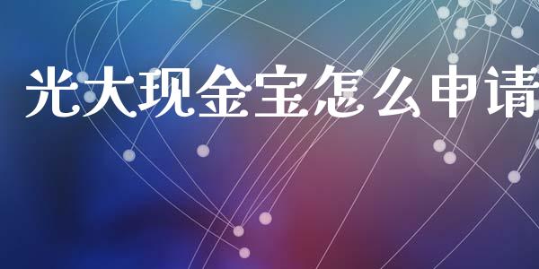 光大现金宝怎么申请_https://m.letulww.com_股指期货交易时间_第1张