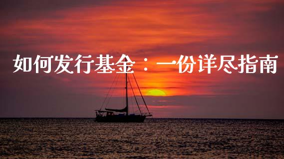 如何发行基金：一份详尽指南_https://m.letulww.com_期货开户保证金_第1张
