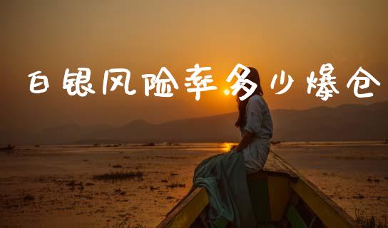 白银风险率多少爆仓_https://m.letulww.com_期货交易软件_第1张