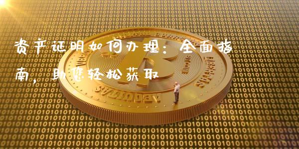 资产证明如何办理：全面指南，助您轻松获取_https://m.letulww.com_期货交易软件_第1张