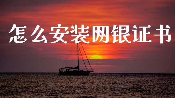 怎么安装网银证书_https://m.letulww.com_期货开户保证金_第1张
