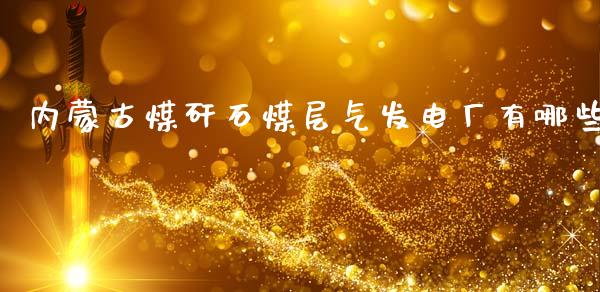 内蒙古煤矸石煤层气发电厂有哪些_https://m.letulww.com_期货交易软件_第1张
