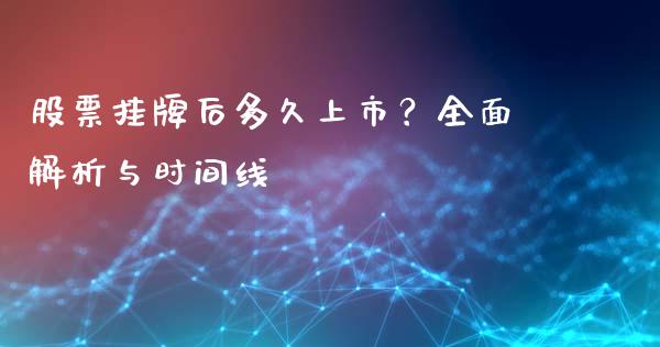 股票挂牌后多久上市？全面解析与时间线_https://m.letulww.com_期货交易软件_第1张
